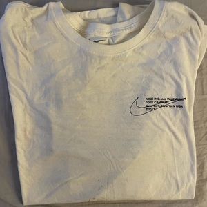 Nike x Off White Virgil Abloh Off Campus L/S White Size Large